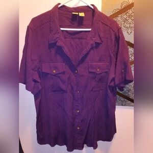 Islander 3X purple camp shirt